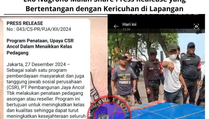 Pasca Viralnya Kontroversi Program CSR Ancol: Aryadi Eko Nugroho Malah Share Press Realease yang Bertentangan dengan Kericuhan di Lapangan 