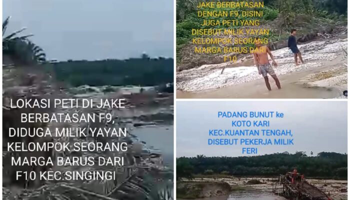 Lapor Kapolri, Viralnya Pemberitaan Tambang Emas Ilegal Beroperasi di Sejumlah Lokasi Sekitar Kota Teluk Kuantan