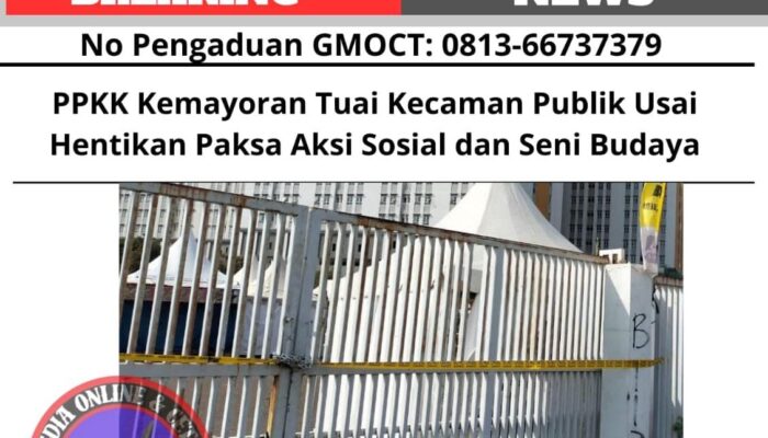 PPKK Kemayoran Tuai Kecaman Publik Usai Hentikan Paksa Aksi Sosial dan Seni Budaya