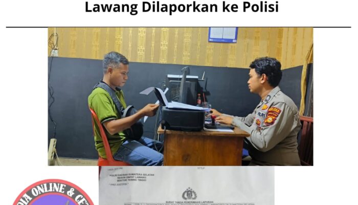 Ancam Wartawan, Oknum ASN DLHD Empat Lawang Dilaporkan ke Polisi