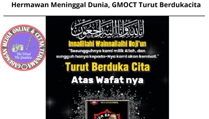 Dunia Jurnalistik Berduka, Pemred Buser Ekspos Devi Hermawan Meninggal Dunia, GMOCT Turut Berdukacita