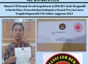 Aliansi LSM Demak Desak Inspektorat & BPK RI Untuk Mengaudit Seluruh Dinas Pemerintahan Kabupaten Demak Provinsi Jawa Tengah Dugaan KKN Di Tahun Anggaran 2024