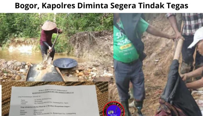 Pemuda Tewas Tertimbun di Tambang Emas Ilegal Bogor, Kapolres Diminta Segera Tindak Tegas
