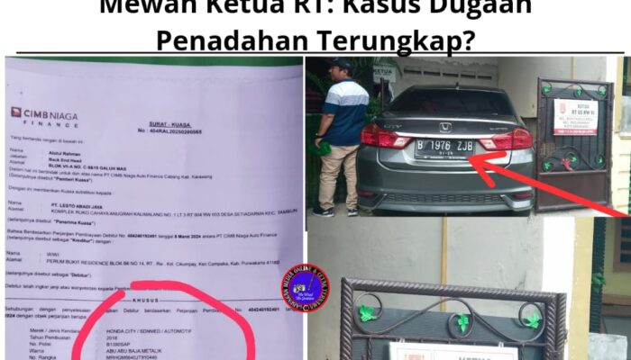 Misteri Mobil Honda City di Rumah Mewah Ketua RT: Kasus Dugaan Penadahan Terungkap?