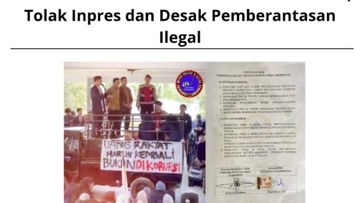 Ratusan Mahasiswa Geruduk DPRD 50 Kota, Tolak Inpres dan Desak Pemberantasan Ilegal