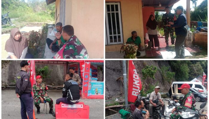 Babinsa Koramil 05/Harau Jaga Kamtibmas dan Pererat Silaturahmi di Momen Idul Fitri