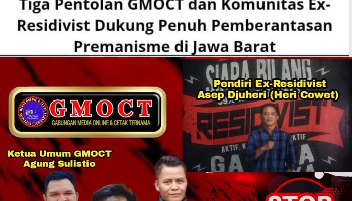 Tiga Pentolan GMOCT dan Komunitas Ex-Residivist Dukung Penuh Pemberantasan Premanisme di Jawa Barat