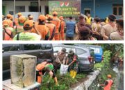 Kolaborasi Kodim 0505/JT Bersama Tiga Pilar Karya Bakti Bersihkan Kali PHB Pondok Kopi