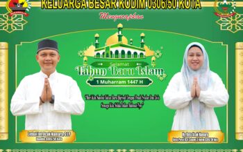 Keluarga Besar Kodim 0306/50 Kota Mengucapkan Selamat Tahun Baru Islam 1 Muharram 1447 H