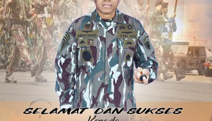 Selamat dan Sukses Putra Daerah Makasar Marsekal Deny Muis, Panglima Satuan Elite TNI AU Pangkorpasgat