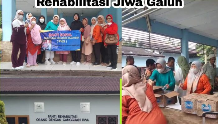 Ibu-Ibu Paguyuban Keluarga Sejahtera (PKS) Kota Bekasi Gelar Bakti Sosial di Panti Rehabilitasi Jiwa Galuh