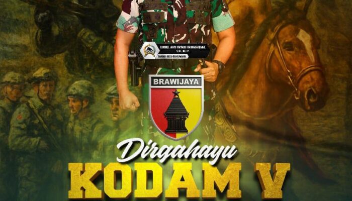 Keluarga Besar Kodim 0825 Banyuwangi Ucapkan Dirgahayu Kodam V Brawijaya Ke 77