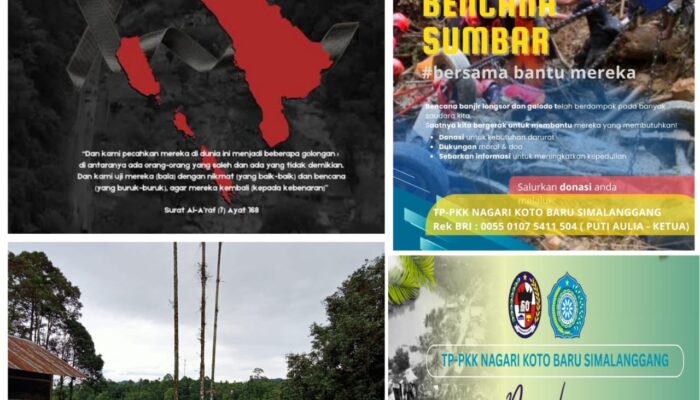 Nagari Koto Baru Simalanggang Berangkatkan Bantuan untuk Korban Bencana Alam Di Sumbar