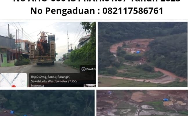 PETI di Sawahlunto Melonjak Drastis, Puluhan Excavator Beroperasi Bebas – APH Diduga Menutup Mata