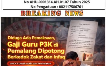 Diduga Ada Pemaksaan, Gaji Guru P3K di Pemalang Dipotong Berkedok Zakat dan Infaq: GMOCT Desak Audit dan Penindakan