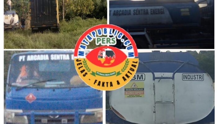 Dugaan Distribusi Solar Ilegal Kembali Mencuat Sebuah Mobil Tangki Biru Putih