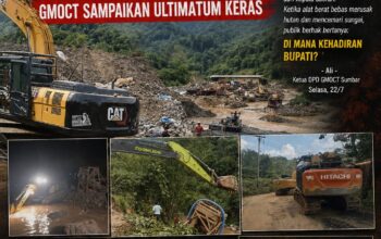 Pembiaran PETI di Limapuluh Kota Bukti Kegagalan Kepemimpinan, GMOCT Sampaikan Ultimatum Keras