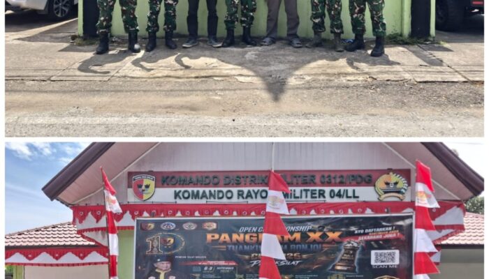 Koramil 04/LL Kodim 013/Padang Ajak Warga Semarakkan HUT Ke-81 RI Sepanjang Agustus