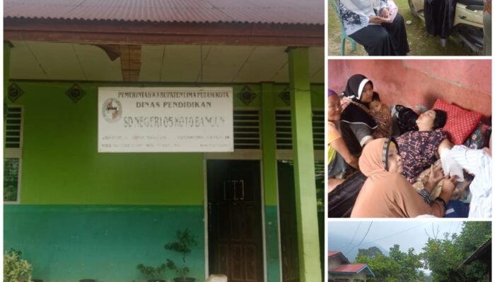 Kisah Perjuangan Guru P3K Dan Honorer UPTD SD Negeri 05 Koto Bangun, Terjatuh dari Motor