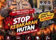 Polsek Kapur IX Gencarkan Himbauan Stop Bakar Hutan dan Lahan, Edukasi Masyarakat Cegah Karhutla