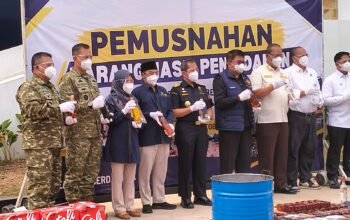 Bea Cukai Sumbagtim Musnahkan 22,4 Juta Batang Rokok Ilegal, Potensi Kerugian Negara Rp20,56 Miliar Berhasil Dicegah
